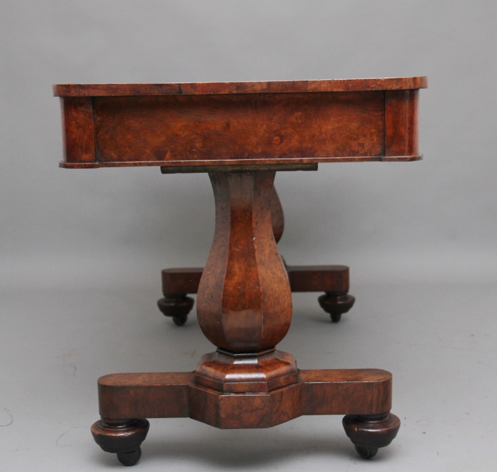 Early 19th Century pollard oak library table View IV