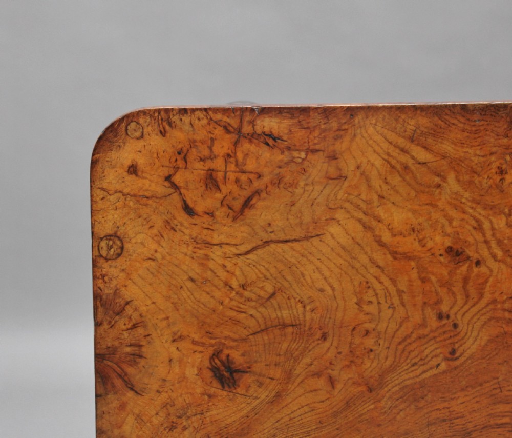 Early 19th Century pollard oak library table View IX