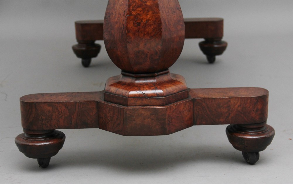 Early 19th Century pollard oak library table View XI