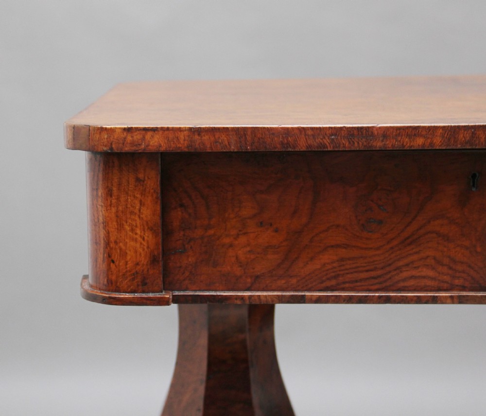 Early 19th Century pollard oak library table View XII