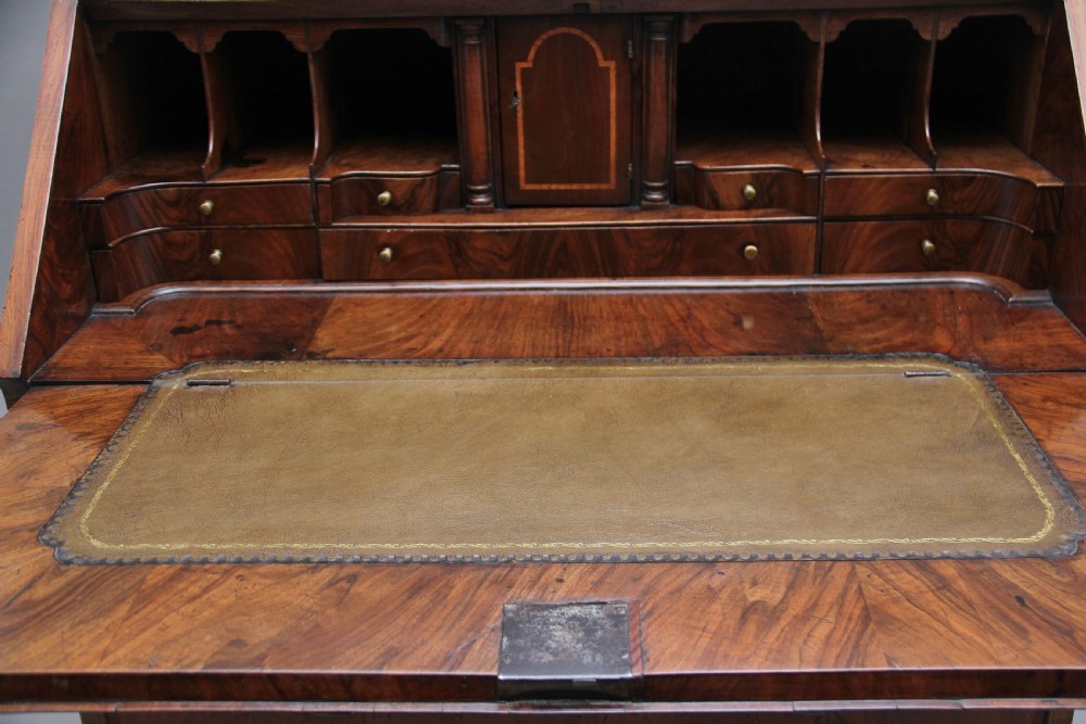 18th Century walnut and feather banded bureau View VI