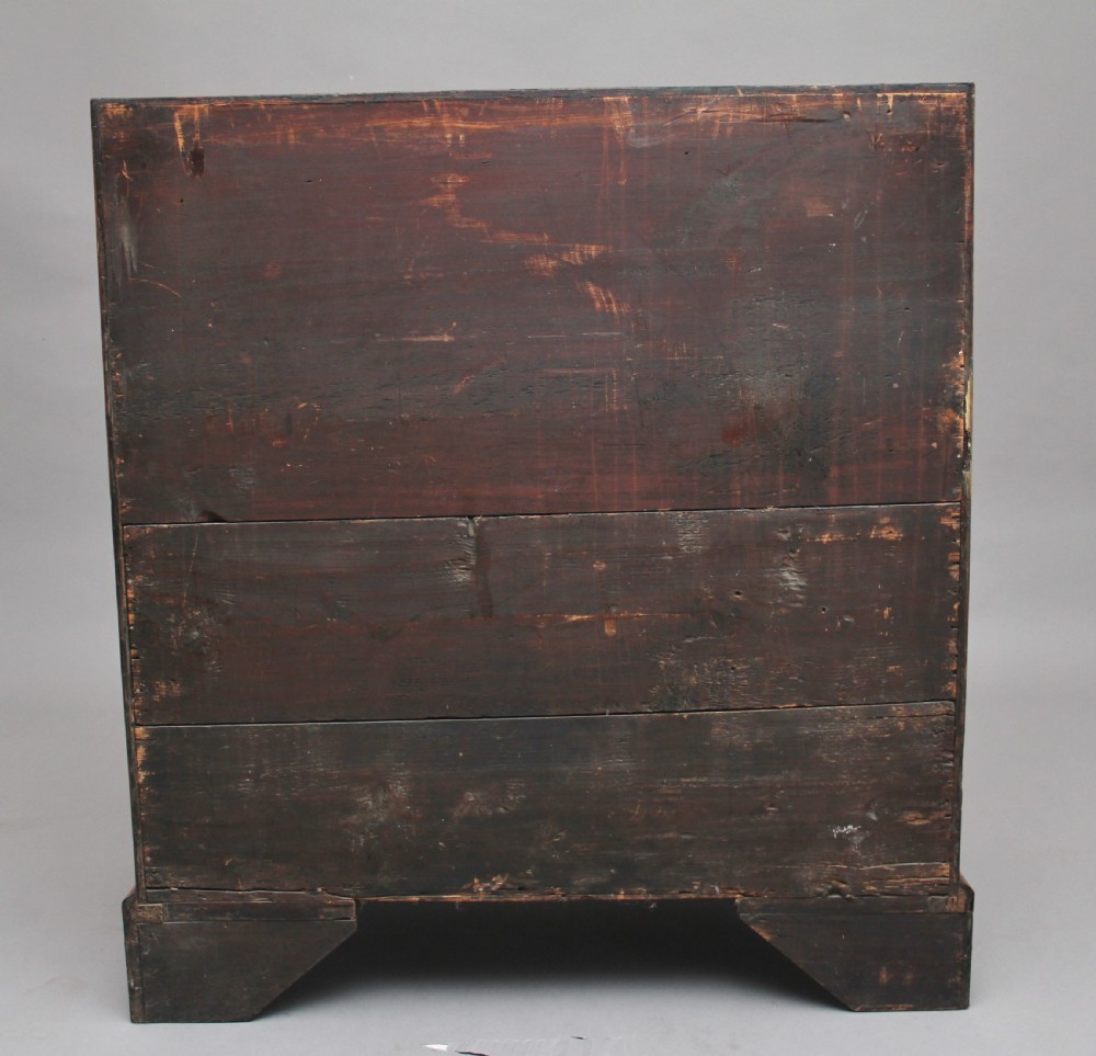 18th Century walnut and feather banded bureau View XI