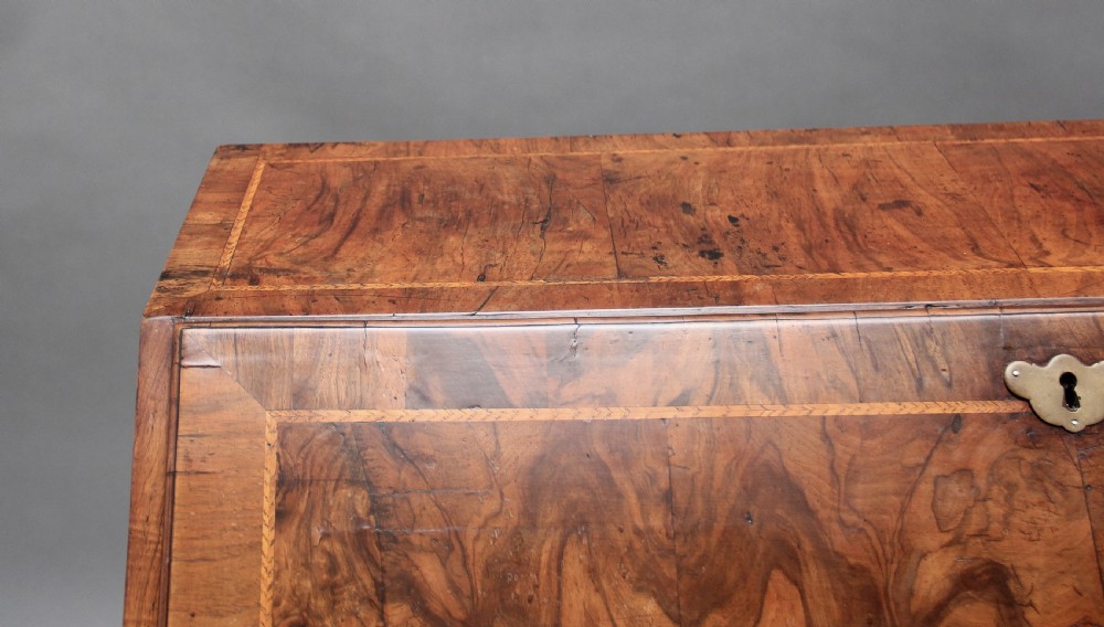 18th Century walnut and feather banded bureau View XIV