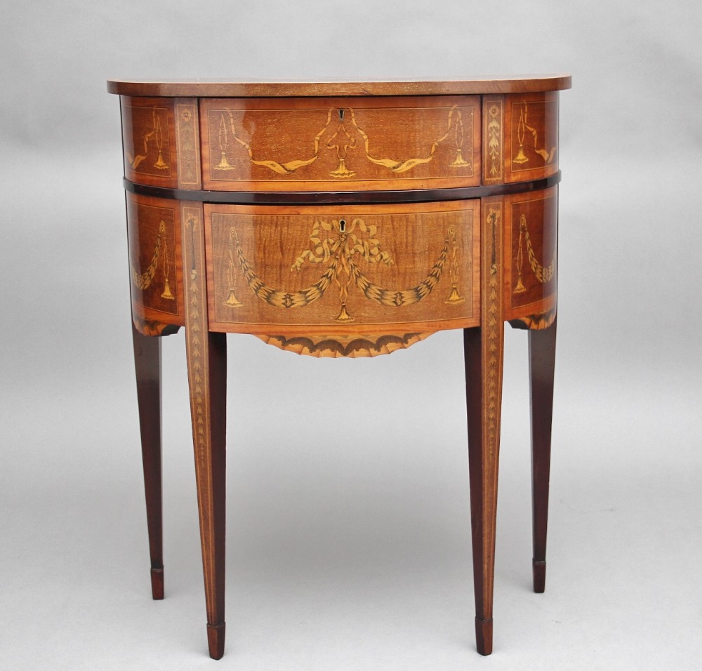 19th Century mahogany inlaid side table