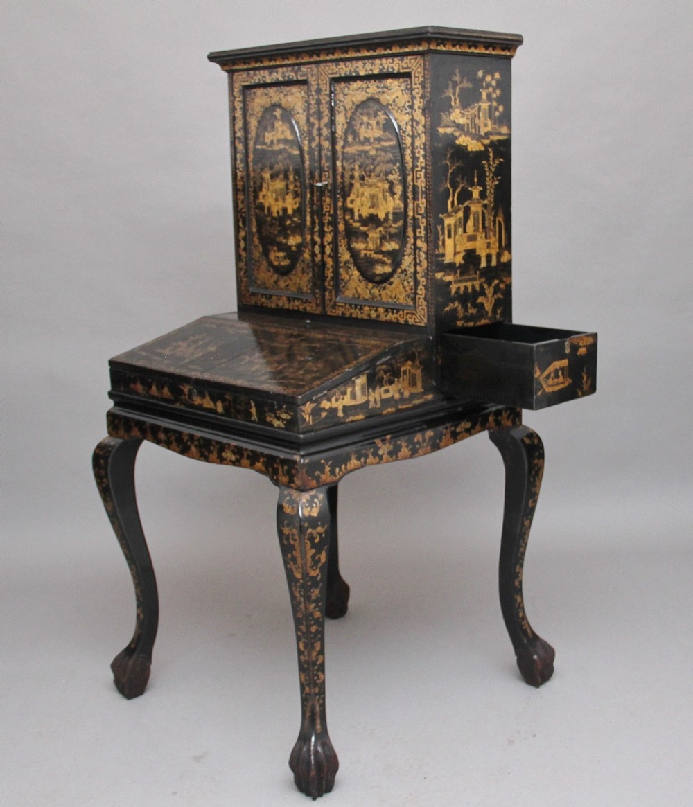 Early 19th Century Chinoiserie Bonheur Du Jour View XVII