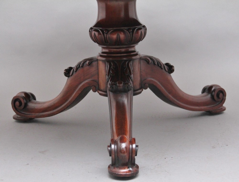 Superb quality 19th Century mahogany drum table View VII