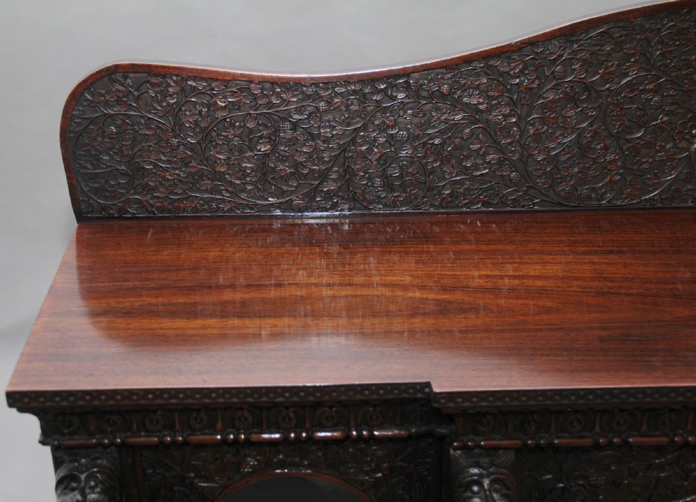 Superb quality 19th Century Burmese breakfront cabinet View VIII