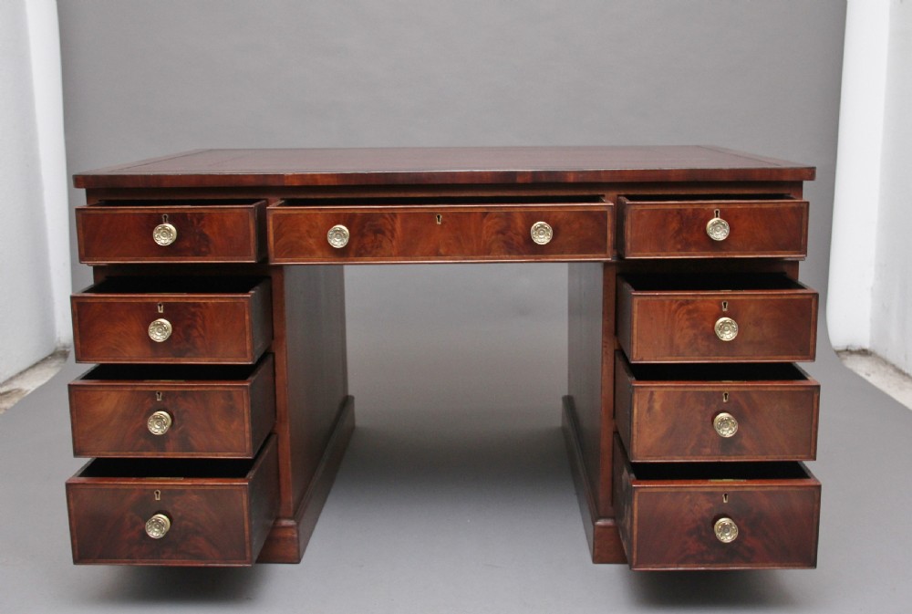 Early 20th Century mahogany partners desk View II