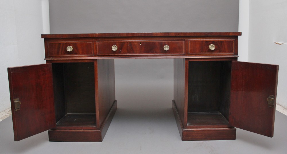 Early 20th Century mahogany partners desk View III