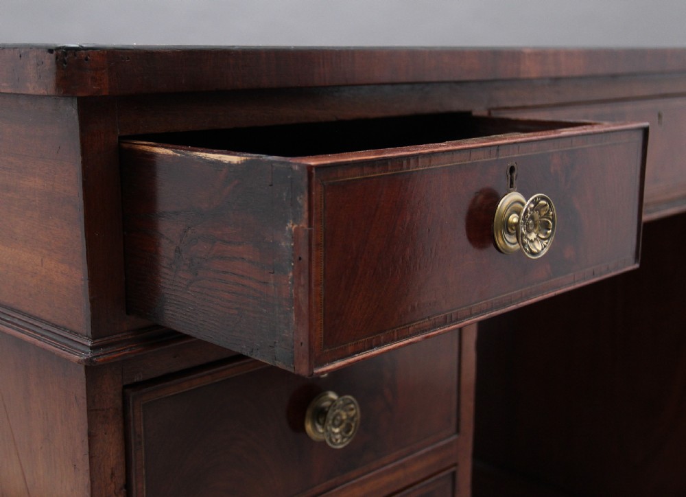 Early 20th Century mahogany partners desk View IX