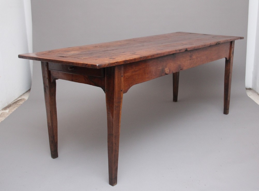 Early 19th Century fruitwood farmhouse table
