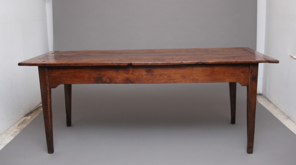 Early 19th Century fruitwood farmhouse table View II