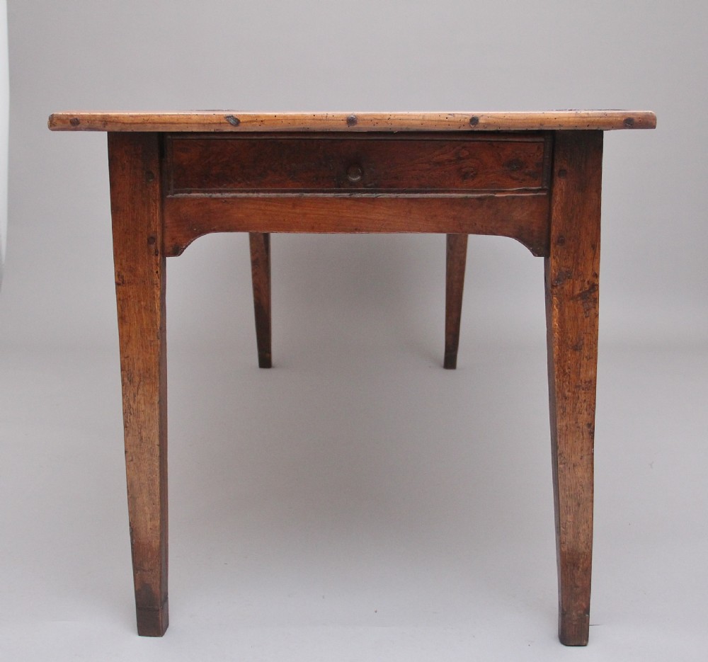 Early 19th Century fruitwood farmhouse table View VI