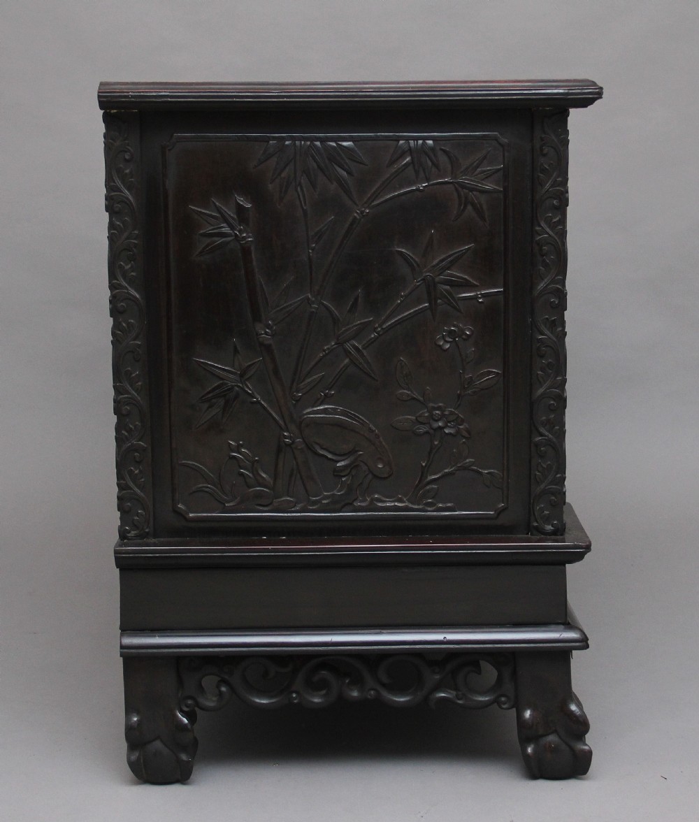 19th Century Chinese carved cabinet View IV