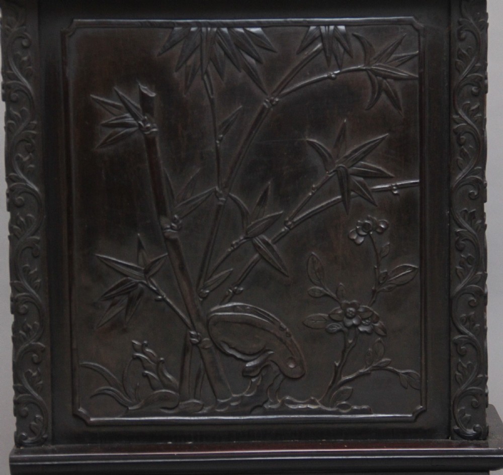 19th Century Chinese carved cabinet View V