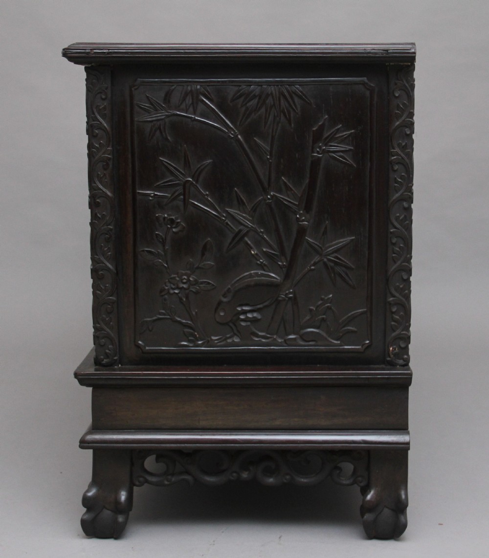 19th Century Chinese carved cabinet View VII