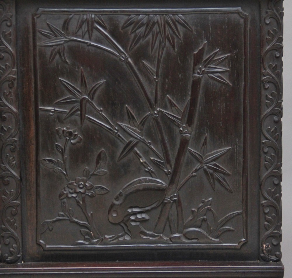 19th Century Chinese carved cabinet View VIII