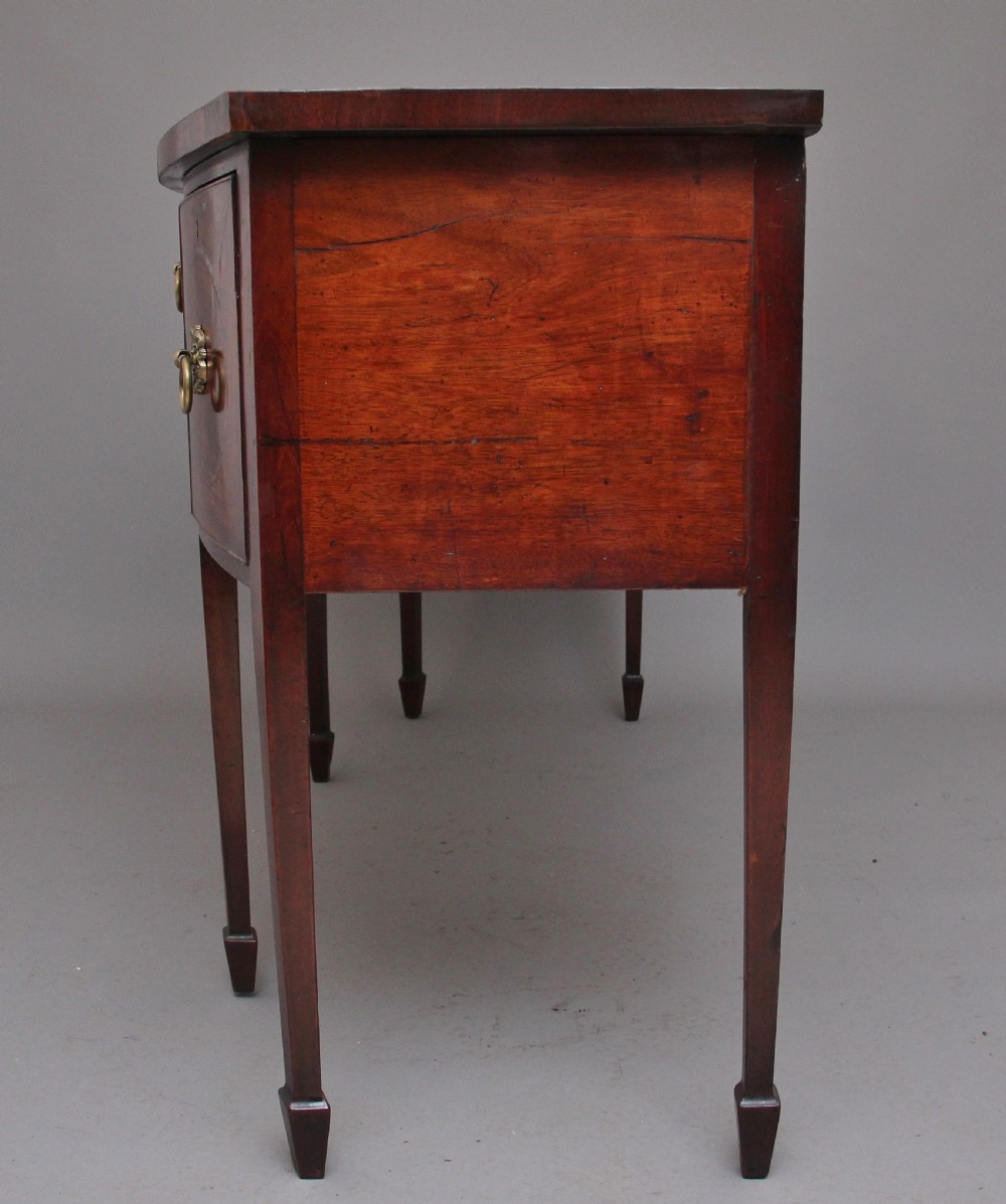 Early 19th Century inlaid mahogany bow front sideboard  View V