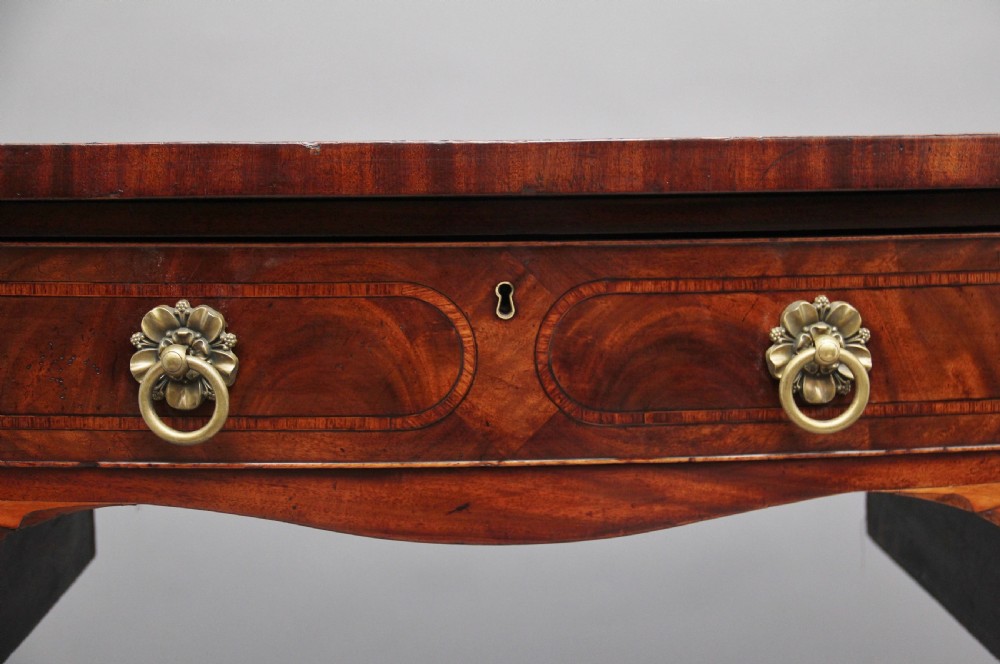 Early 19th Century inlaid mahogany bow front sideboard  View IX