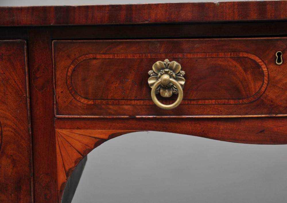 Early 19th Century inlaid mahogany bow front sideboard  View X