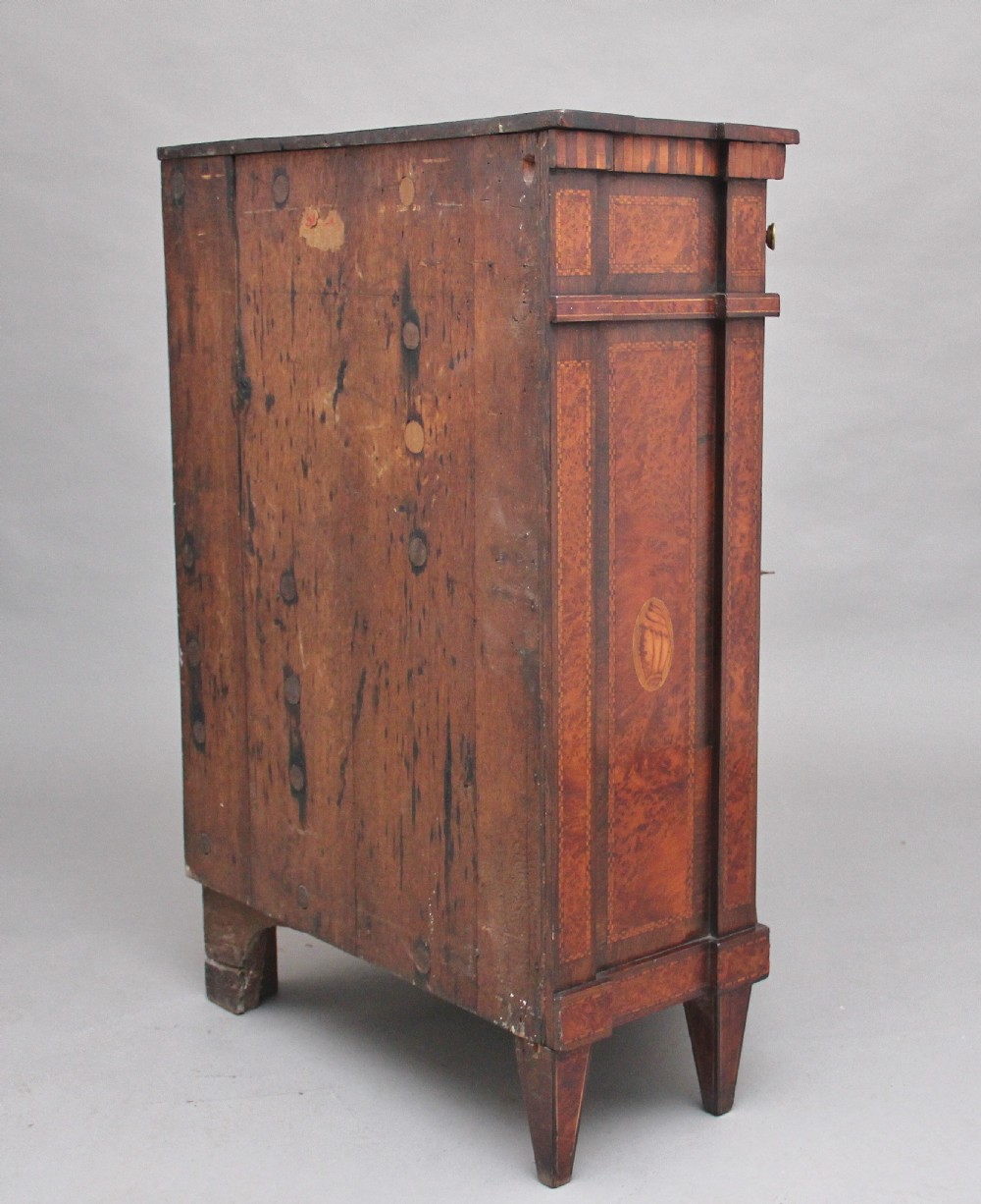 19th Century burr yew wood and inlaid corner cabinet View VII