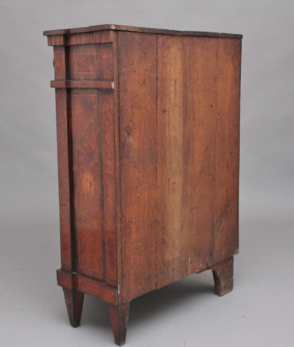 19th Century burr yew wood and inlaid corner cabinet View IX