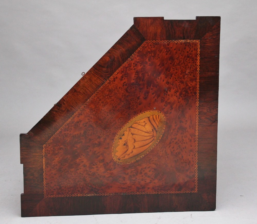 19th Century burr yew wood and inlaid corner cabinet View XI