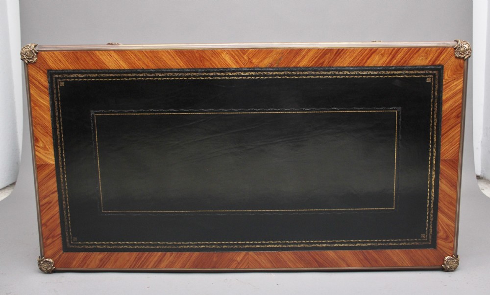 Early 20th Century French Kingwood bureau plat View IV