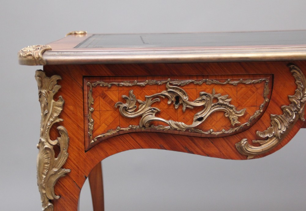 Early 20th Century French Kingwood bureau plat View X