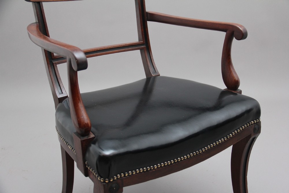 Early 19th Century mahogany and ebonised armchair View VII