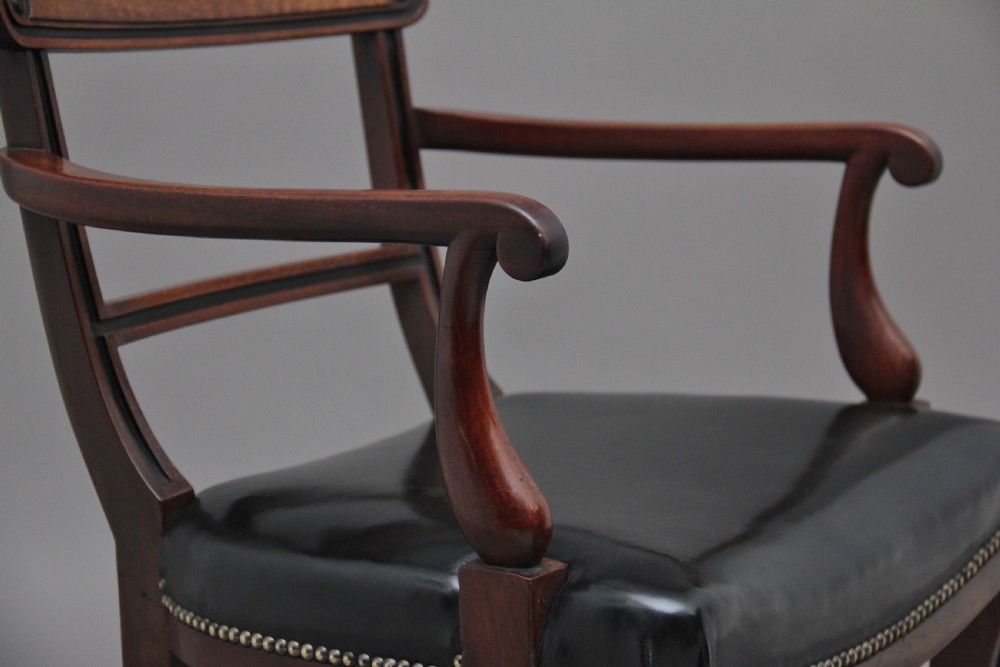 Early 19th Century mahogany and ebonised armchair View VIII