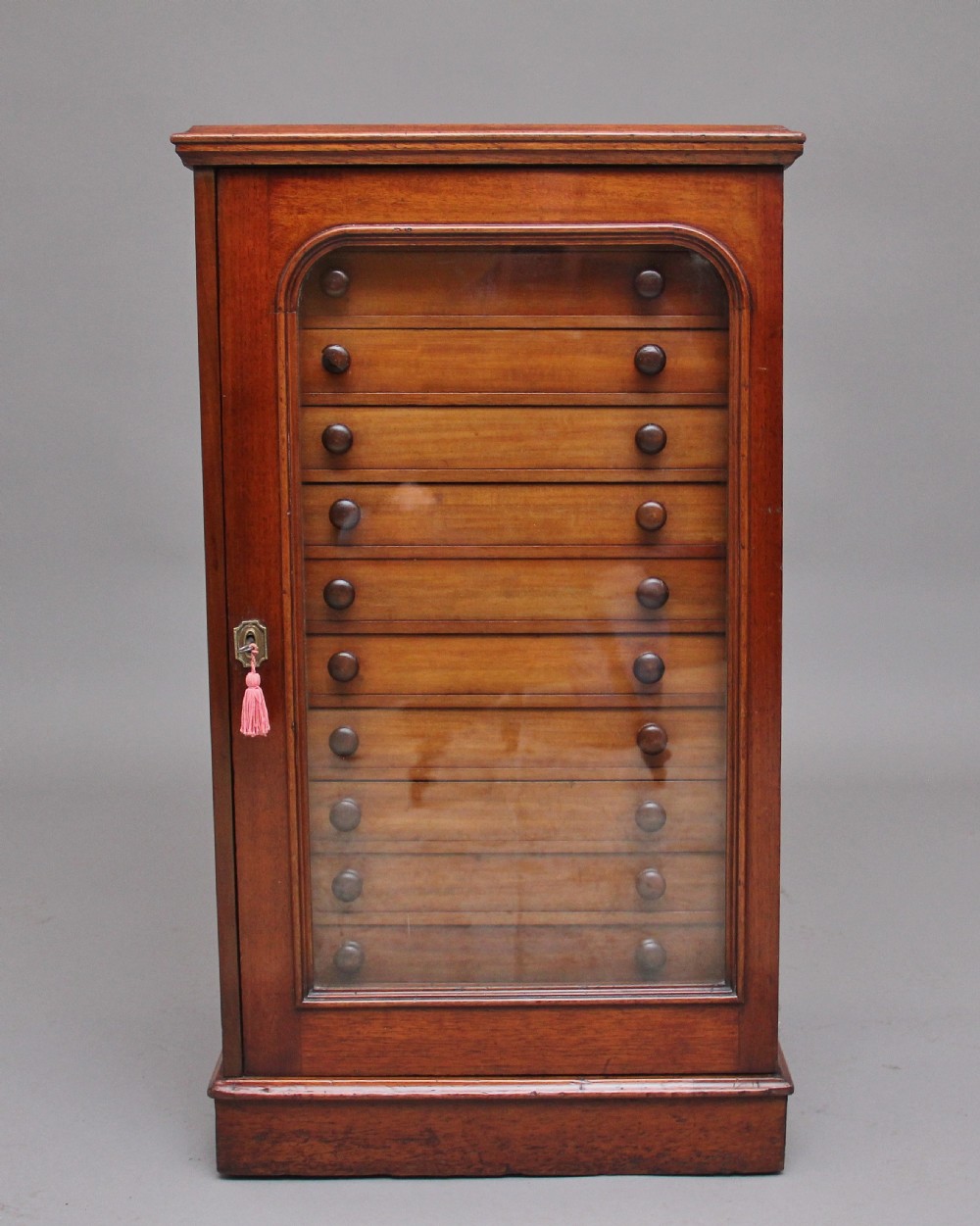 19th Century mahogany collectors cabinet View IV