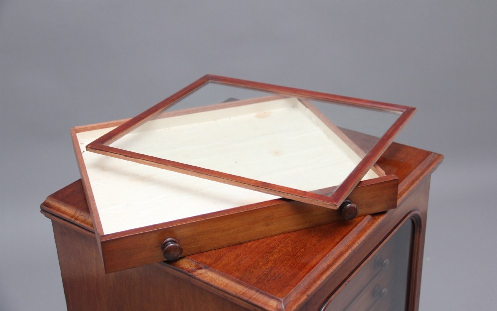 19th Century mahogany collectors cabinet View XI
