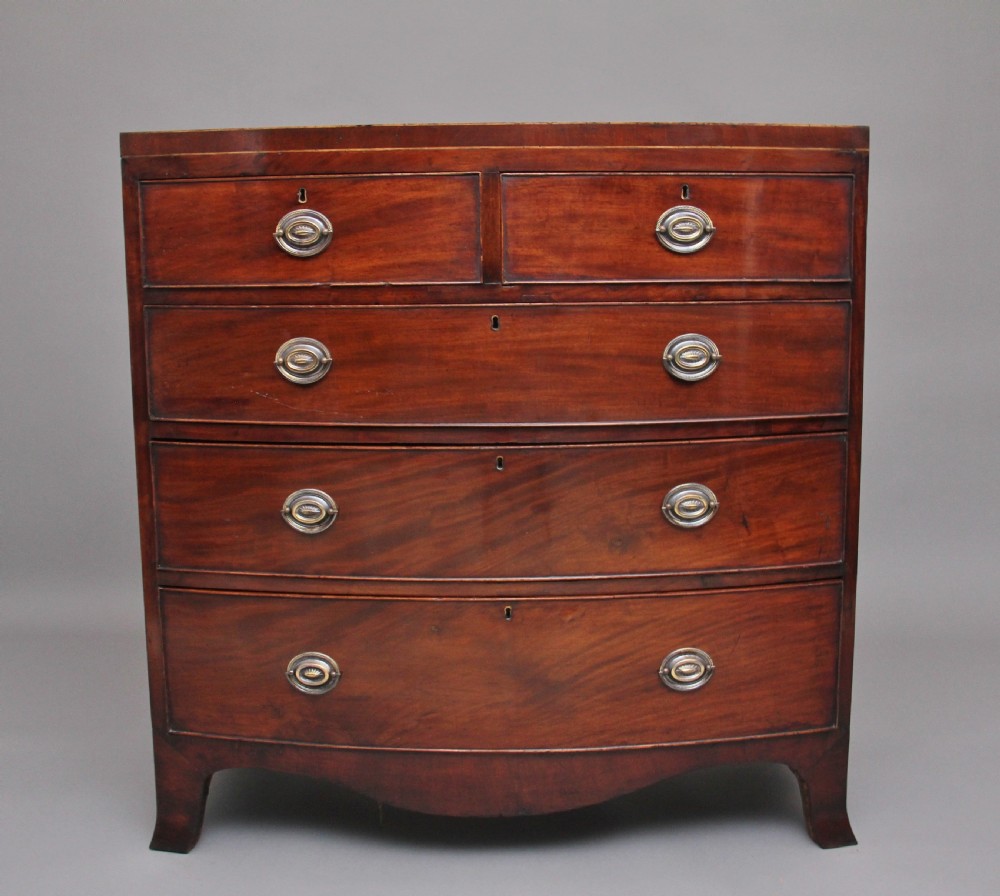 Early 19th Century mahogany bowfront chest 