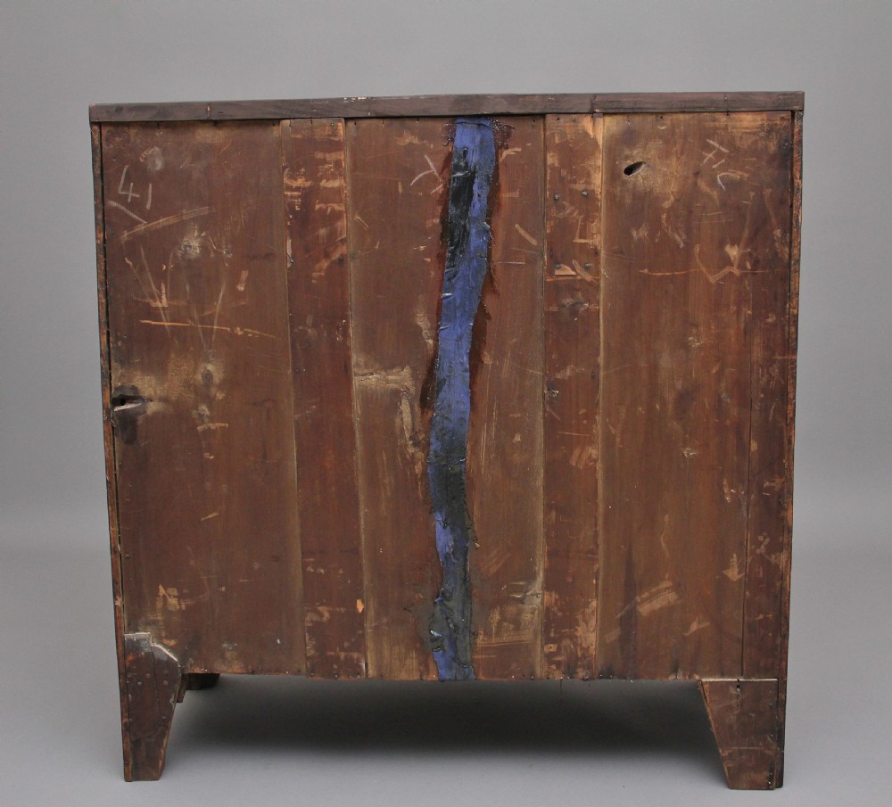 Early 19th Century mahogany bowfront chest  View V