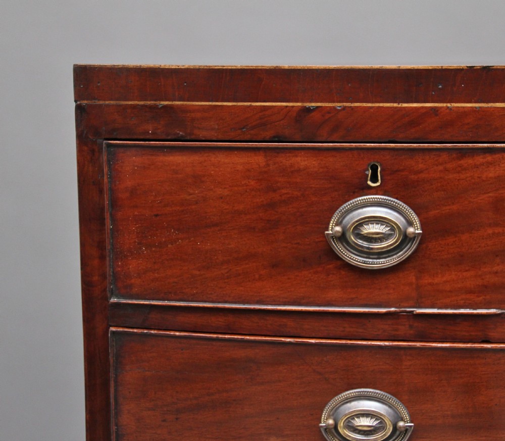 Early 19th Century mahogany bowfront chest  View VIII