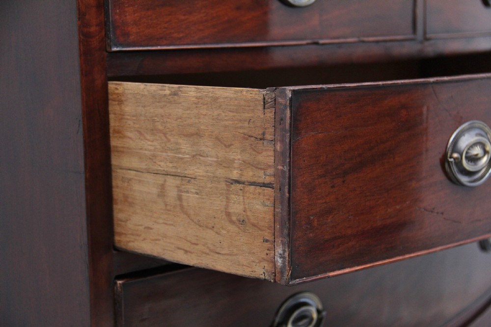 Early 19th Century mahogany bowfront chest  View IX