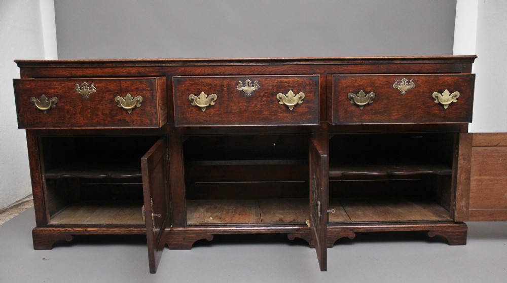 18th Century oak dresser base View II