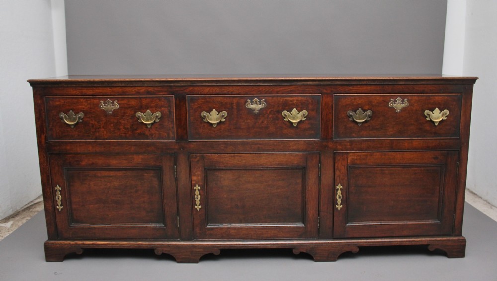 18th Century oak dresser base View X