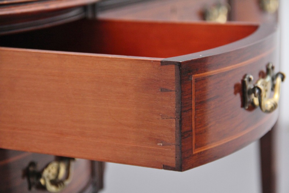 Early 20th Century rosewood and marquetry inlaid desk View XIII