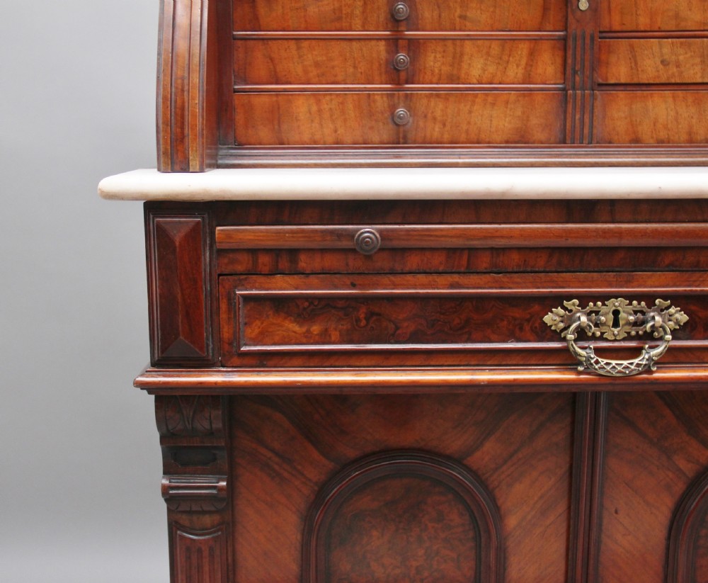 19th Century burr walnut dentist cabinet View XIII