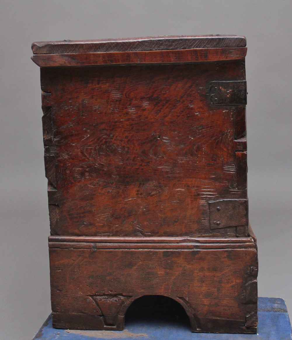 Large 17th Century walnut cassone  View V