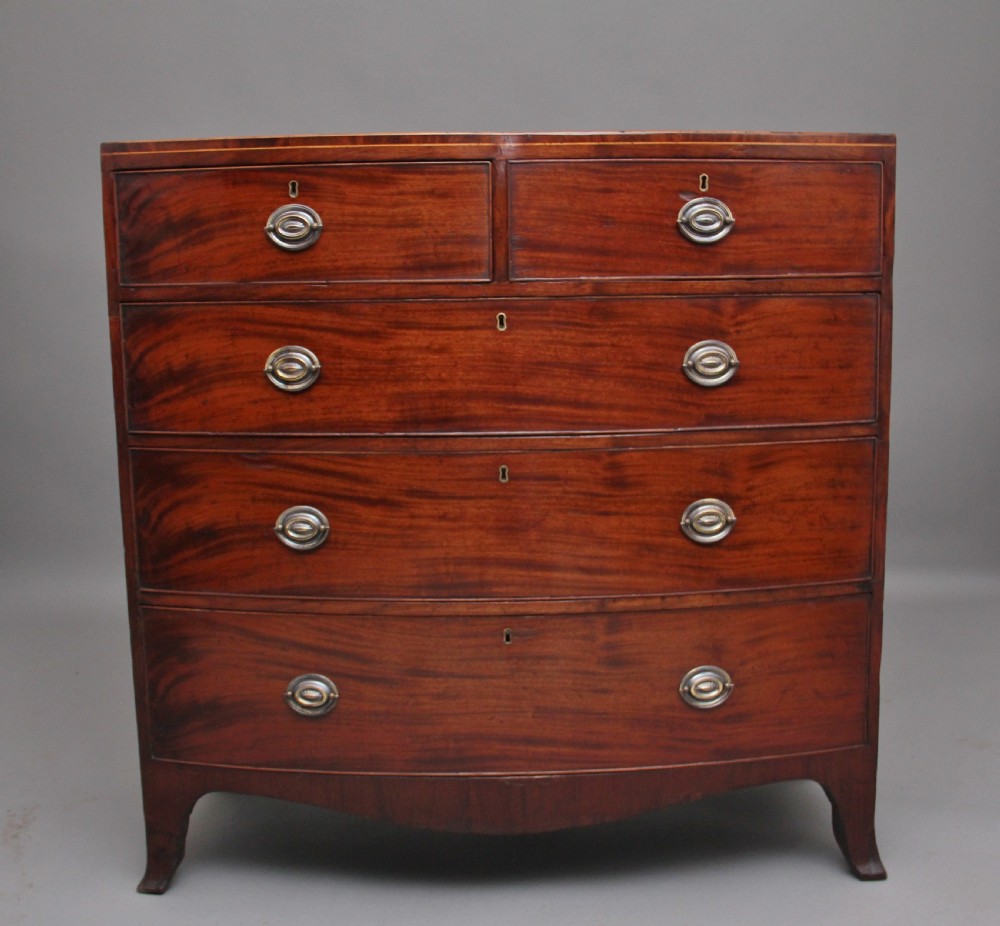 Early 19th Century mahogany bowfront chest