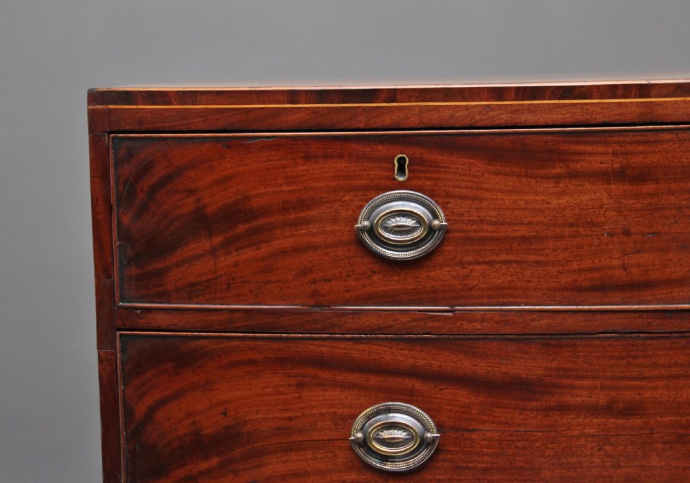 Early 19th Century mahogany bowfront chest View VIII