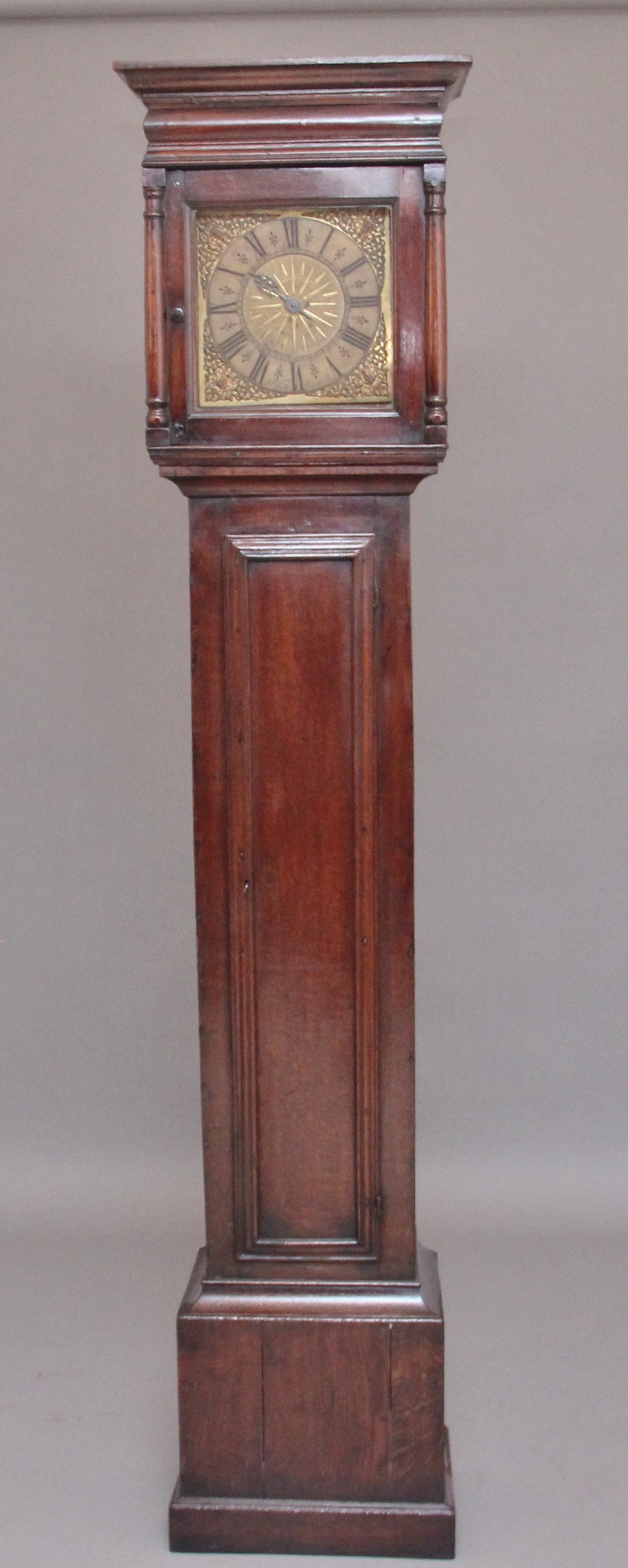 17th Century oak longcase clock