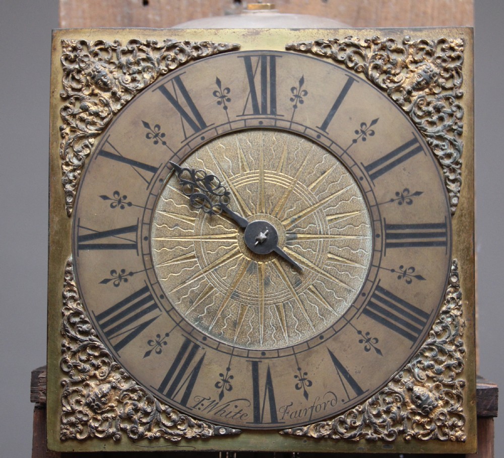 17th Century oak longcase clock View VI