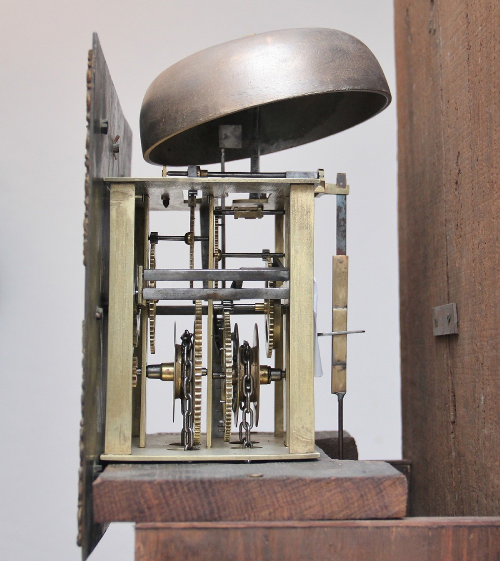 17th Century oak longcase clock View VIII