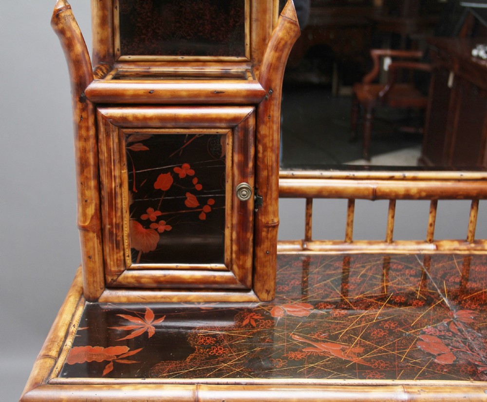 Impressive 19th Century bamboo cabinet View XII