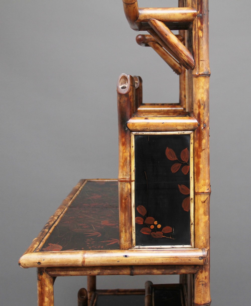 Impressive 19th Century bamboo cabinet View XIII