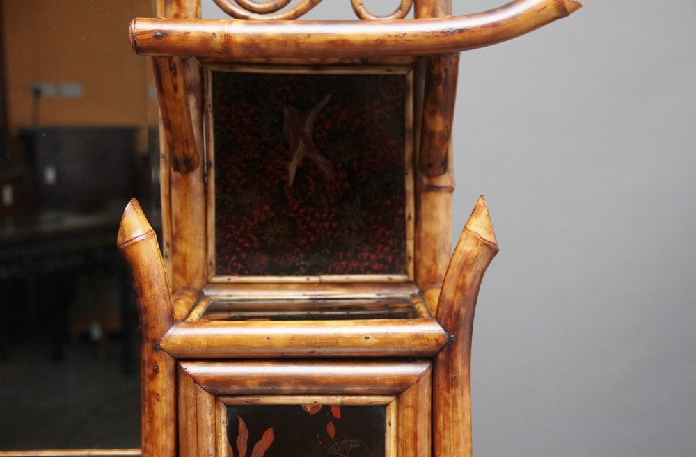Impressive 19th Century bamboo cabinet View XVII